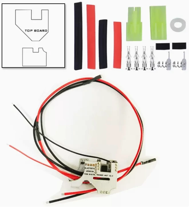 T238 digital trigger  unit mechanical T238 mosfet for toy gun 7.4V 11.1V 14.8V  No.2 Gearbox mainboard