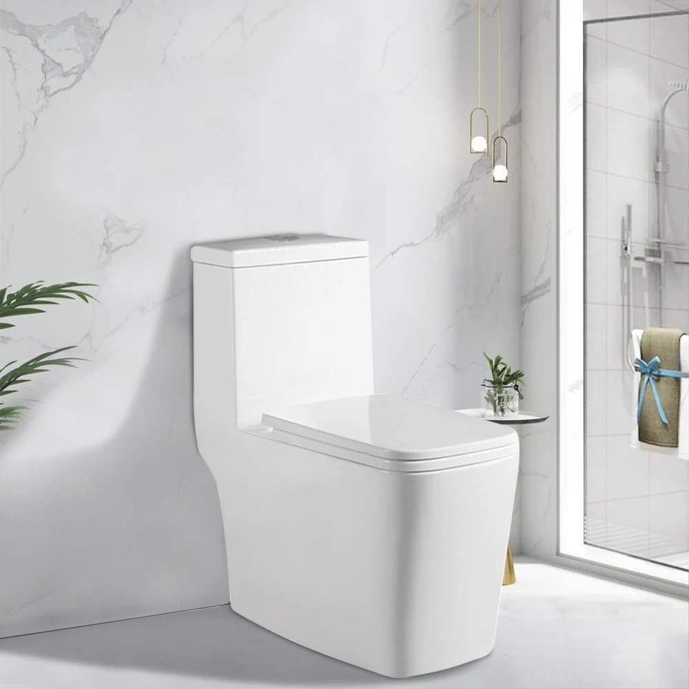 S-trap siphon wc bathroom one piece porcelain water closet toilet