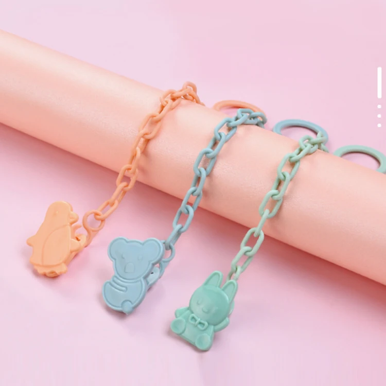 
Food Grade PP Baby Pacifier Clip Chain 