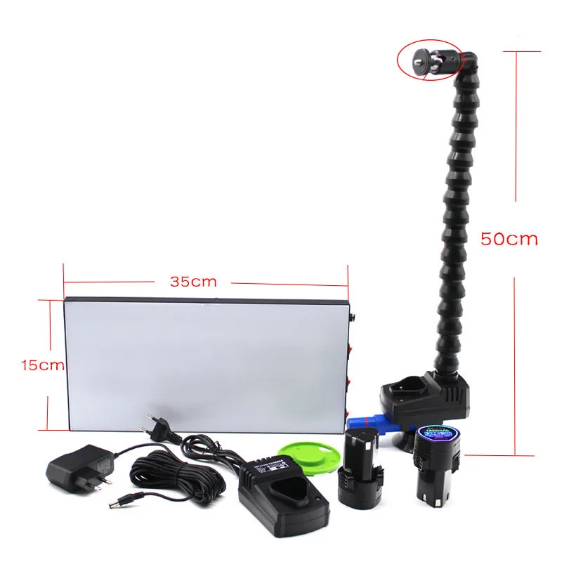 
portable cordless led light with battery charger wireless lamp with 3inch pump suction cups LED lamp 