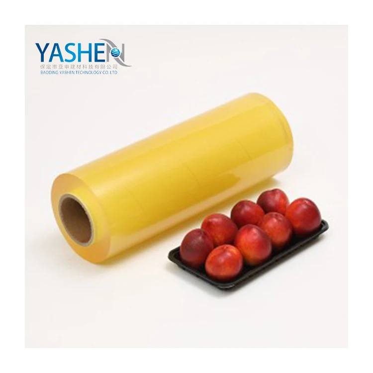 PVC Food Wrapping Stretch Cling Film For 10 micron 1500m Jumbo Roll