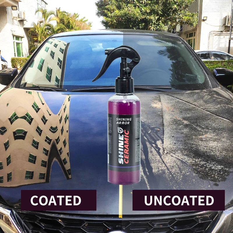 200ML SHINE ARMOR Fortify Quick Coat Ceramic Coating Car Wax Polish Spray Waterless Car Wash&Wax Hydrophobic Top Coat Polish