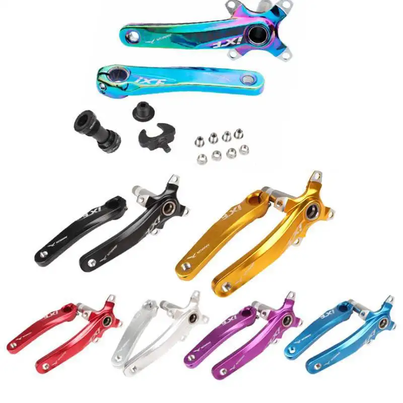 8/9/10 Speed 104BCD Single Disk Mountain Bike Hollow Tooth Plate Bicycle Crank Left Right Set