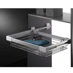 Pull Out Drawer Wire Storage Basket for Wardrobe