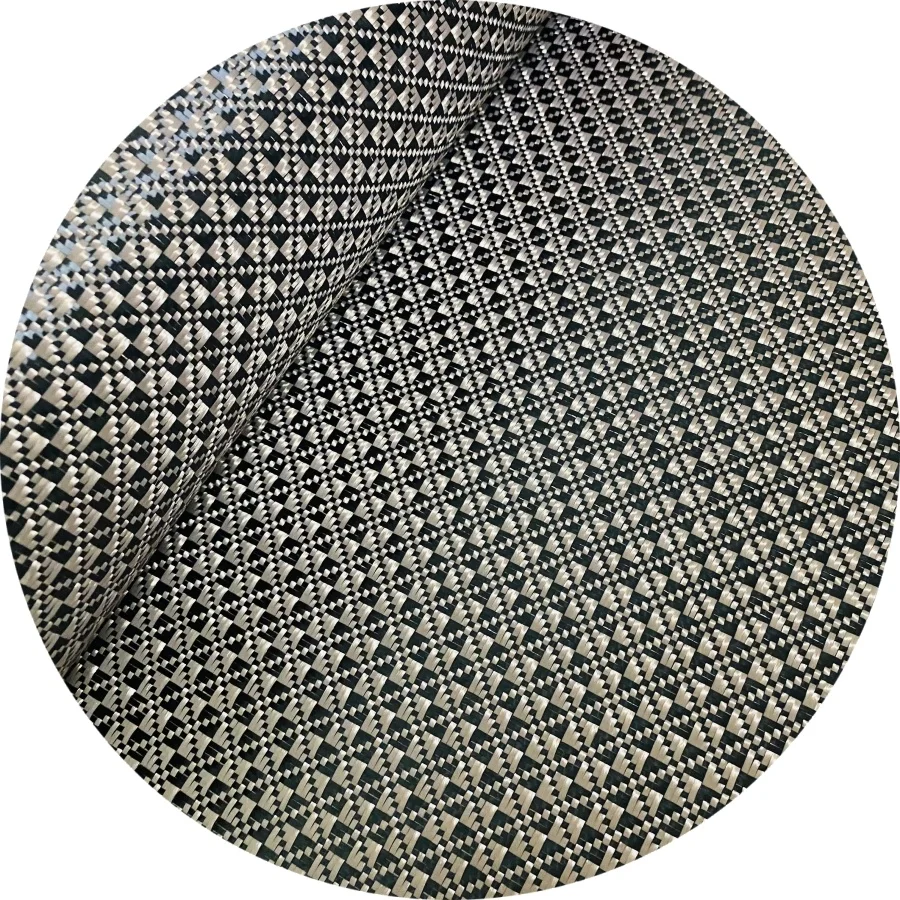 Camera coated   carbon fiber Aramid fabric, golden Small black box Jacquard cloth Automotive interior cladding