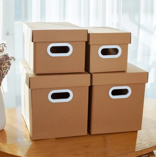 Multi functional large capacity paper storage box high-quality clothing file packaging box corrugated cardboard box