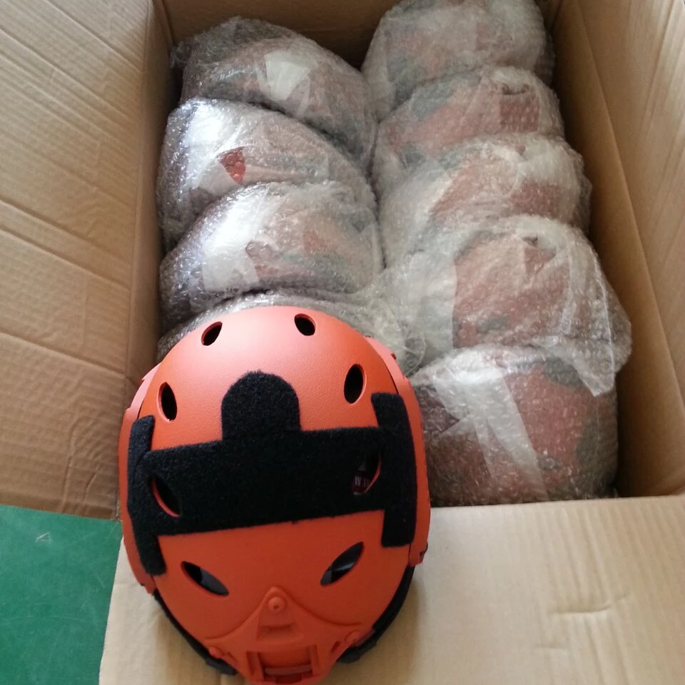 War Game Rescue Outdoor Active Paintball Head Protection Head Gear Orange Protection ABS Helmet