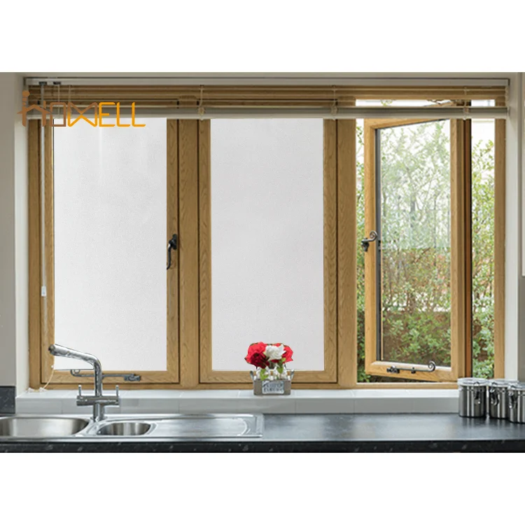 PVC bright no glue removable static frosted window film