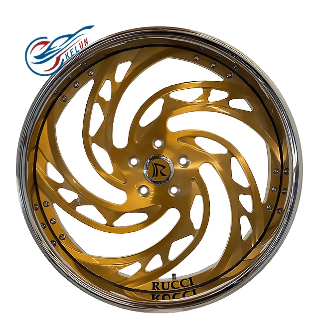 Most popular single wheel20 22 24  inch  Suitable for all models Gold chrome Aluminium wheel Forged wheels