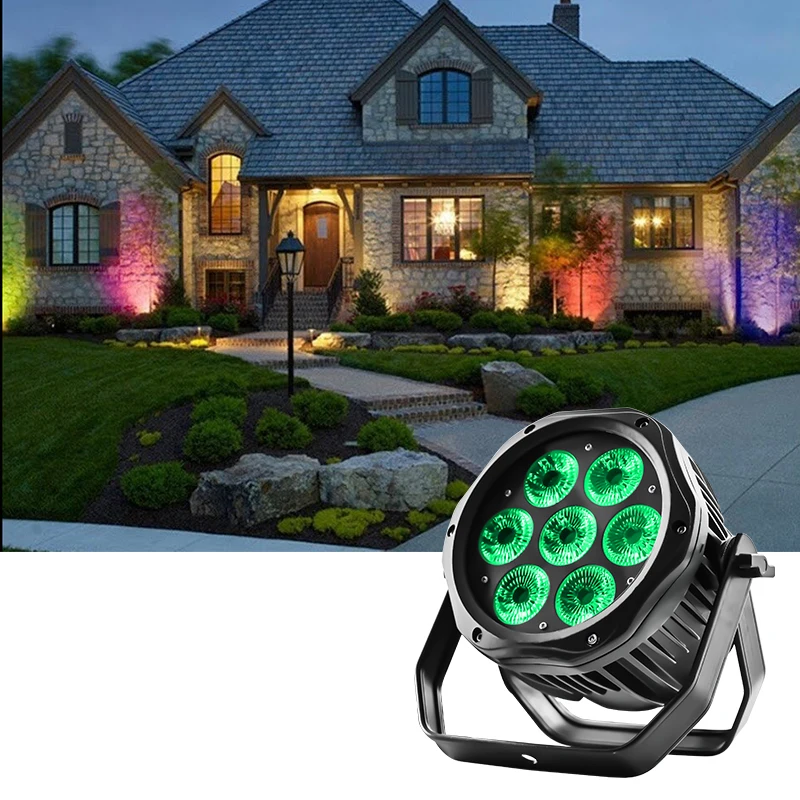 DMX 512 stage lights led dmx512 rgb wa 5in1 waterproof 7x10w led stage par can light