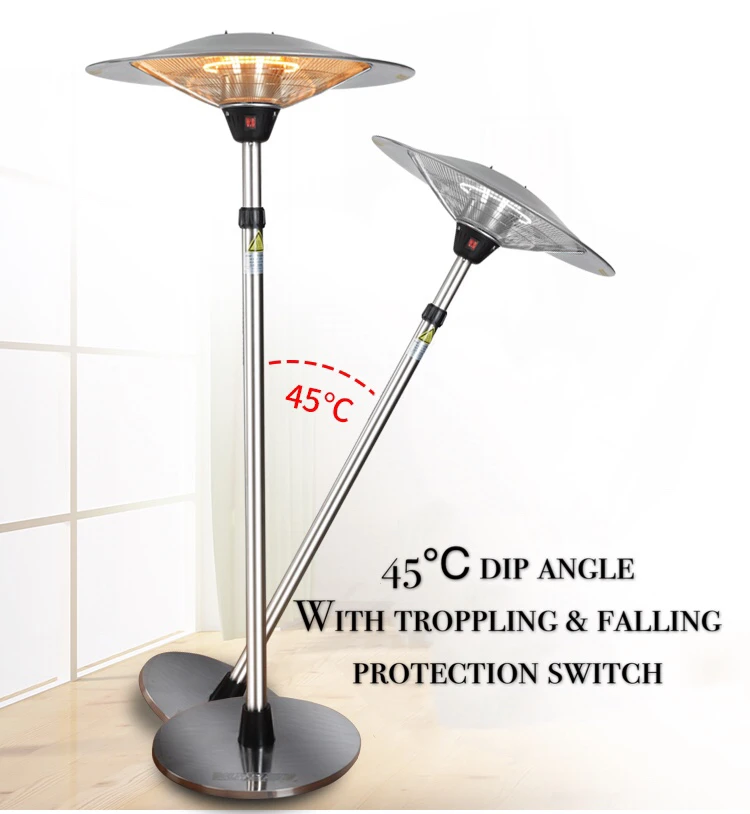 Floor standing heater SF-3000 mechanical switch control 3000W umbrella type 580mm outside heater