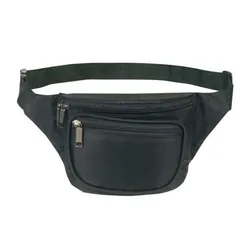 Unisex outdoor sport running multi-purpose 3-zipper custom waist bag fanny pack