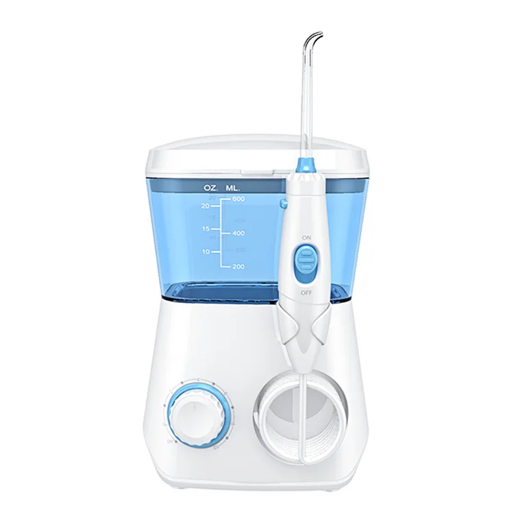 Wholesale 10 Modes 600ML Tank Water Jet Waterproof IPX7   Rechargeable Water Flosser Water Thread Oral Dental Irrigator Portable