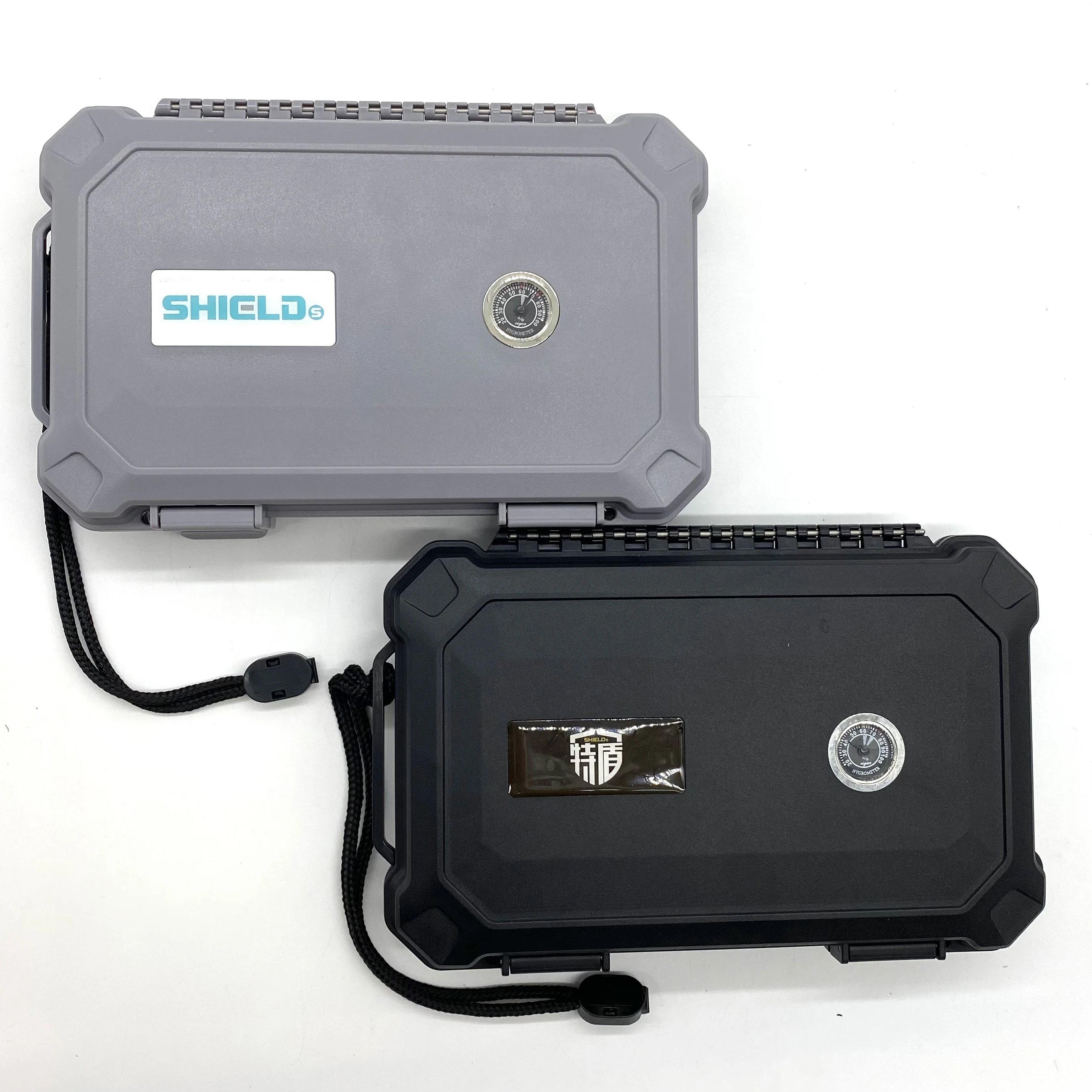 Factory Wholesale Waterproof Cigar Humidor Case Accessories Portable Travel with Hygrometer and Foam