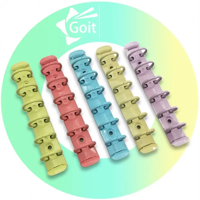 custom loose leaf clips ring a7-binder metal binder clip a6 a5 binder with 6 rings