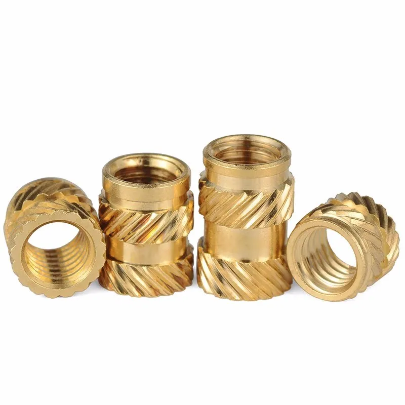 M2 M2.5 M3 M4 M5 M6 M8 M3 Insert Knurled Nuts Brass Hot Melt Inset Nuts Heating Molding Copper Thread Inserts Nut