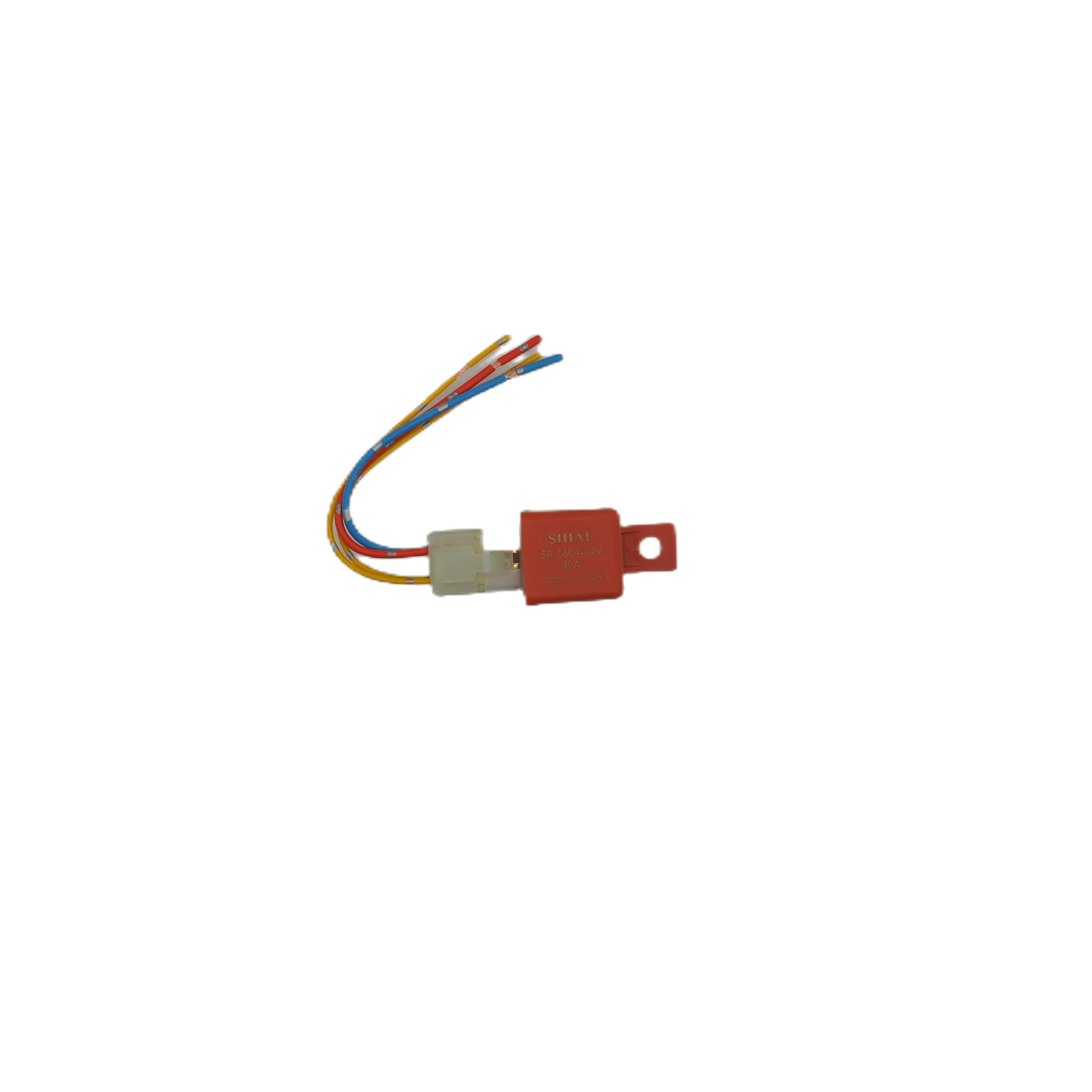 Высококачественное реле для автомобильного вентилятора, 4 контакта, 40 А, 12 В, 1,8 Вт, реле для кондиционирования воздуха с жгутом проводов розетки