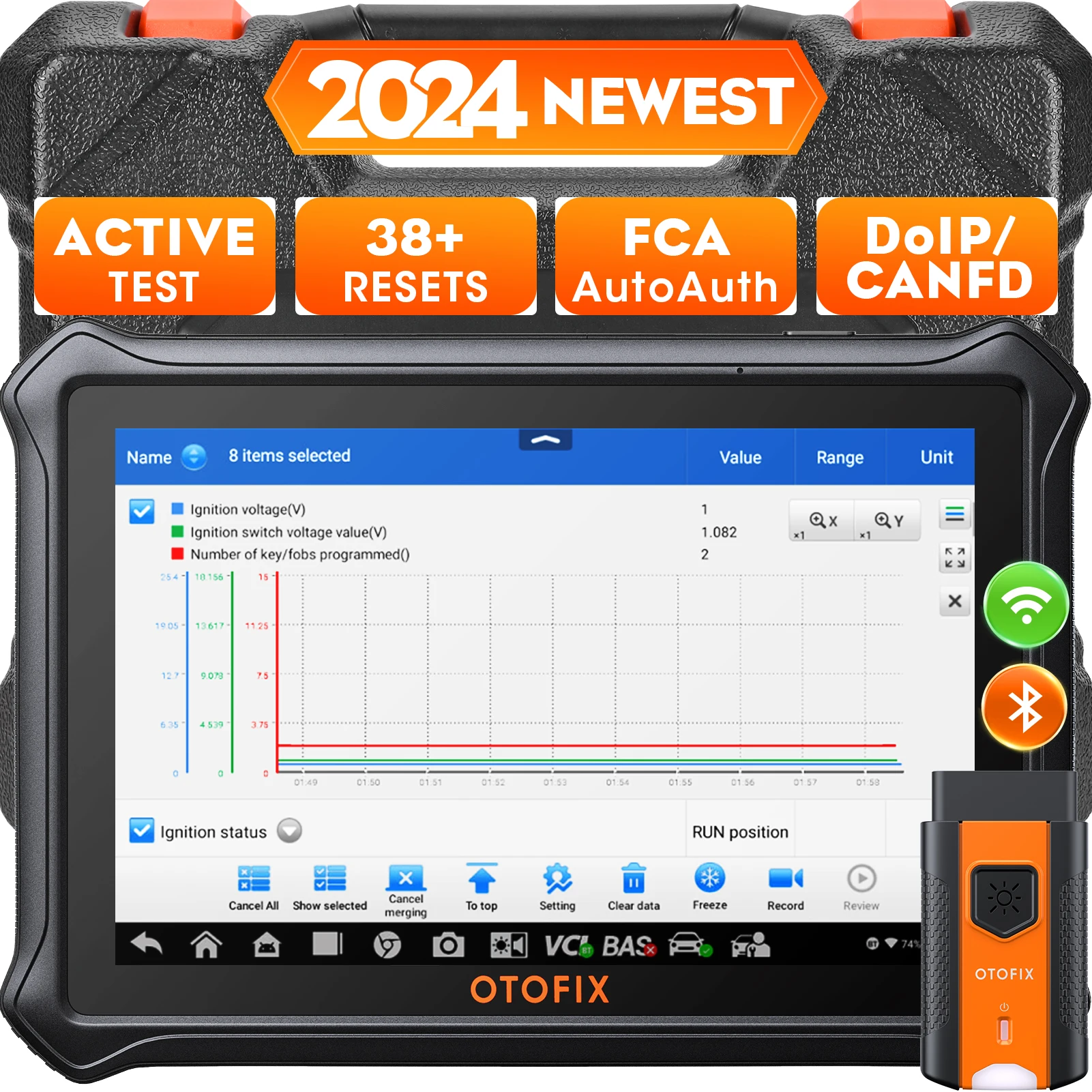 2024 автомобильный диагностический инструмент OTOFIX D1 LITE двусторонний с OBD II tpms автоматический программный сканер профессиональный автоавтомат