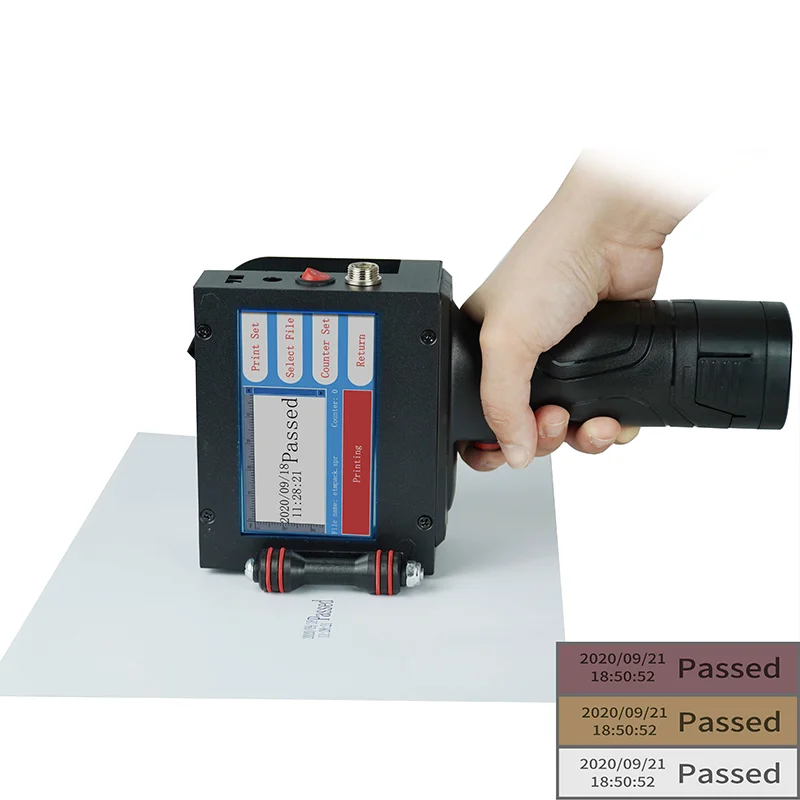 Intelligent Factory Price Inkjet Printer 12.7mm Mini Printer Printing Machine Hand Jet Printer for Price Tag/Label