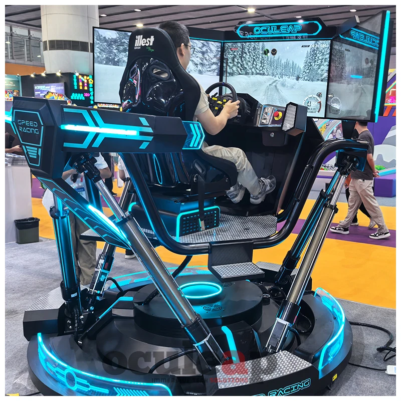 Oculeap VR Racing Simulator VR Amusement Equipment Driving Simulator VR Machine 2025 New Gaming Racing Car Arcade Ride For Sale