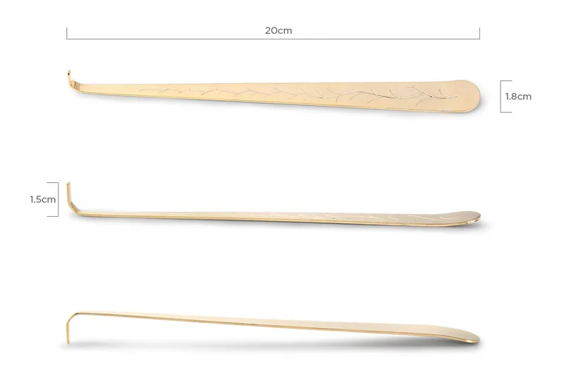 Набор аксессуаров для ароматерапии крючок свечи черного и золотого цвета резной узор под заказ фитиль глушитель