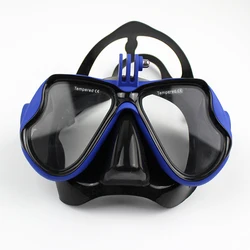 Prescription underwater scuba mask diving goggles with camera mount