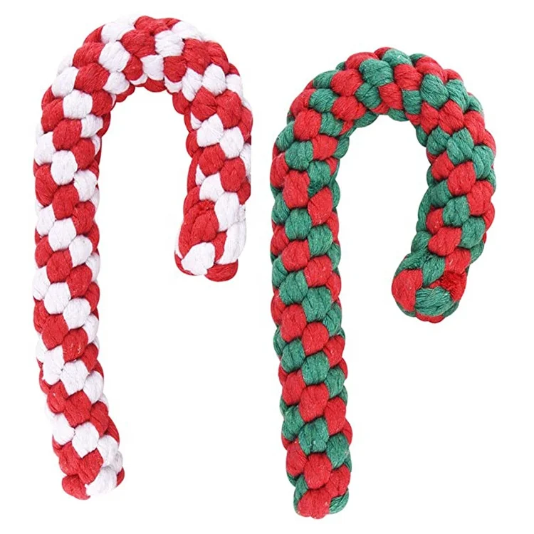 Dog Toy Xmas Safe Dog Rope Toys  Puppy Teething Christmas Dog Toys