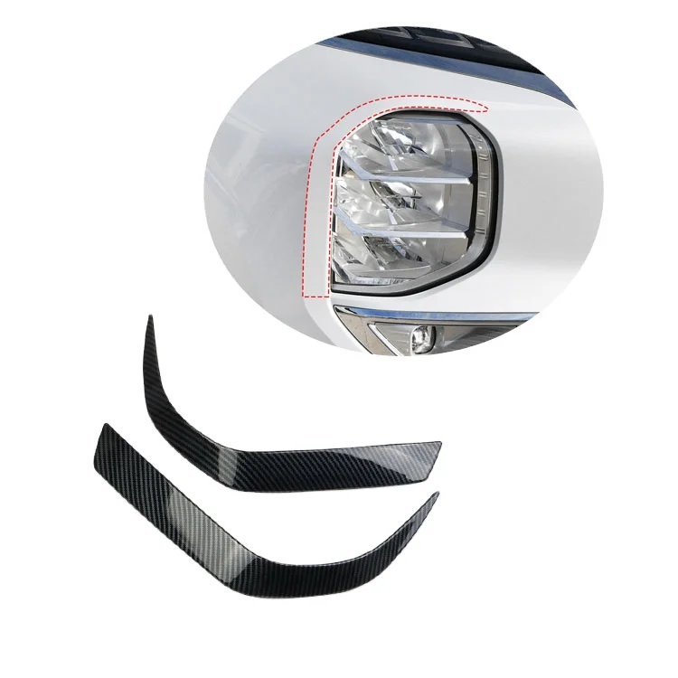 for Mitsubishi Outlander 2022 Exterior Decoration Carbon fiber ABS Front Headlights Light Eyebrow strip accessories