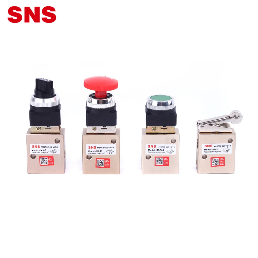 SNS JM series  High quality air pneumatic hand switch control mechanical valves