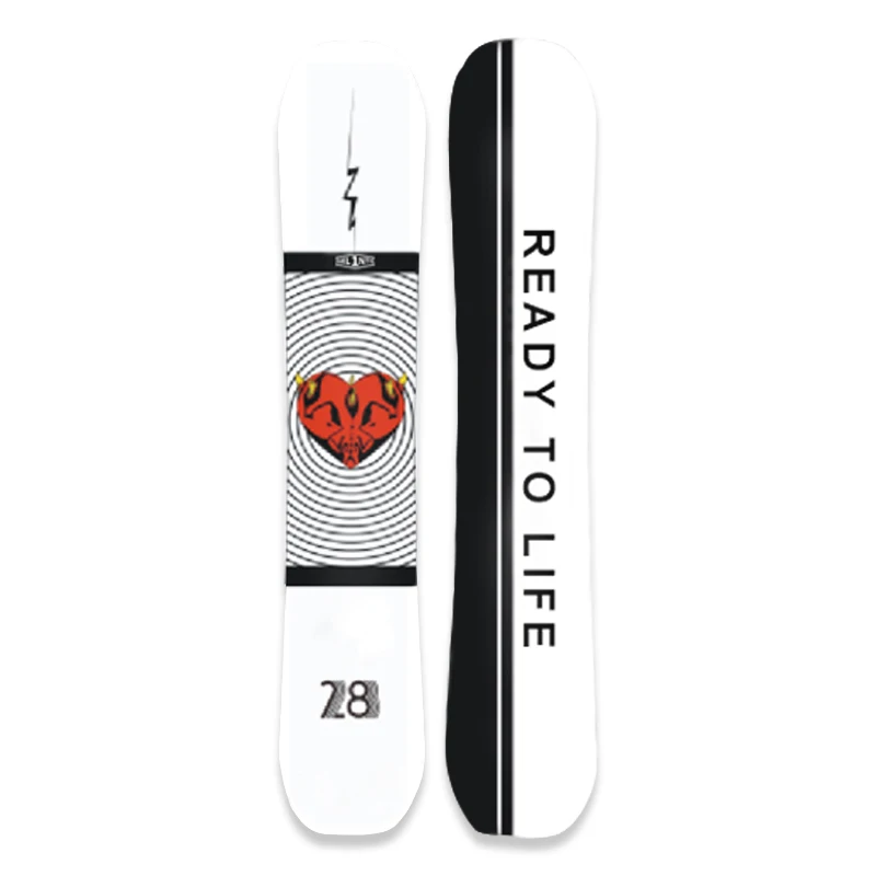 Skiing Snowboard Heart Shape Film Board Color Adult Snowboards