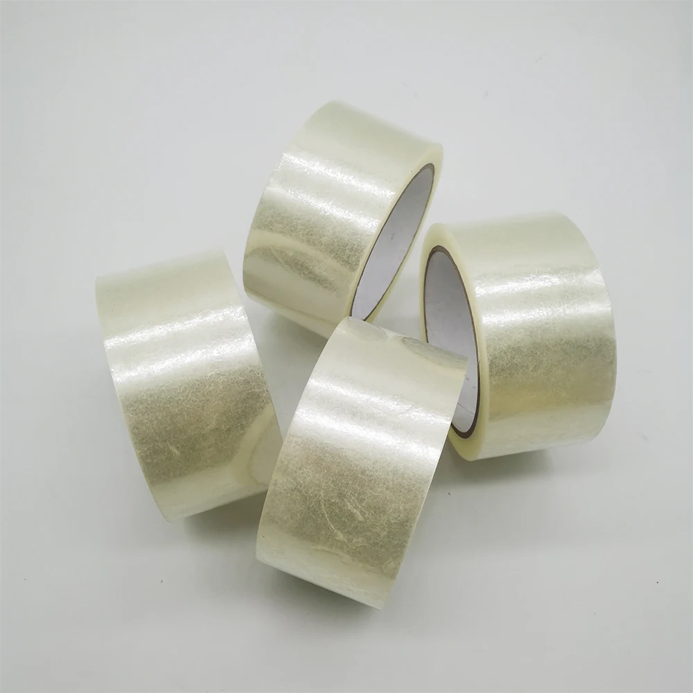 Clear Box Sealing Jumbo Roll Adhesive Tape Bopp Packing Tape For Heavy Duty Shipping Moving