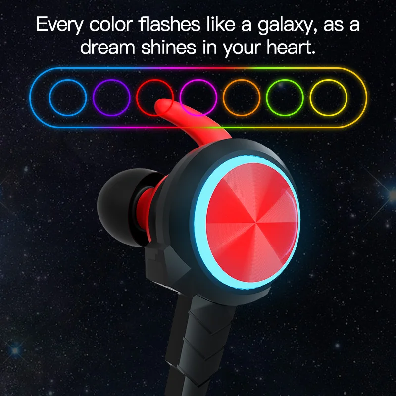 BS2 Newest RGB LED Light Blue tooth tws earbuds stereo Headset Waterproof Sports Wireless Earphones Headphones