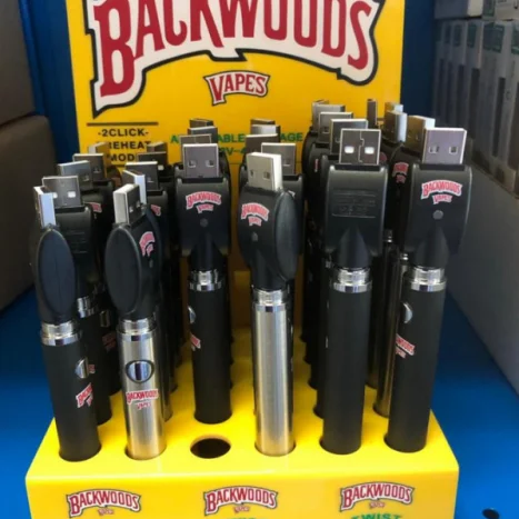 
Backwoods Display twist 900mah Vape Pen China Wholesale 0 5ml 1ml Disposable Black Element White Metal Wood Ceramic Glass Batter 