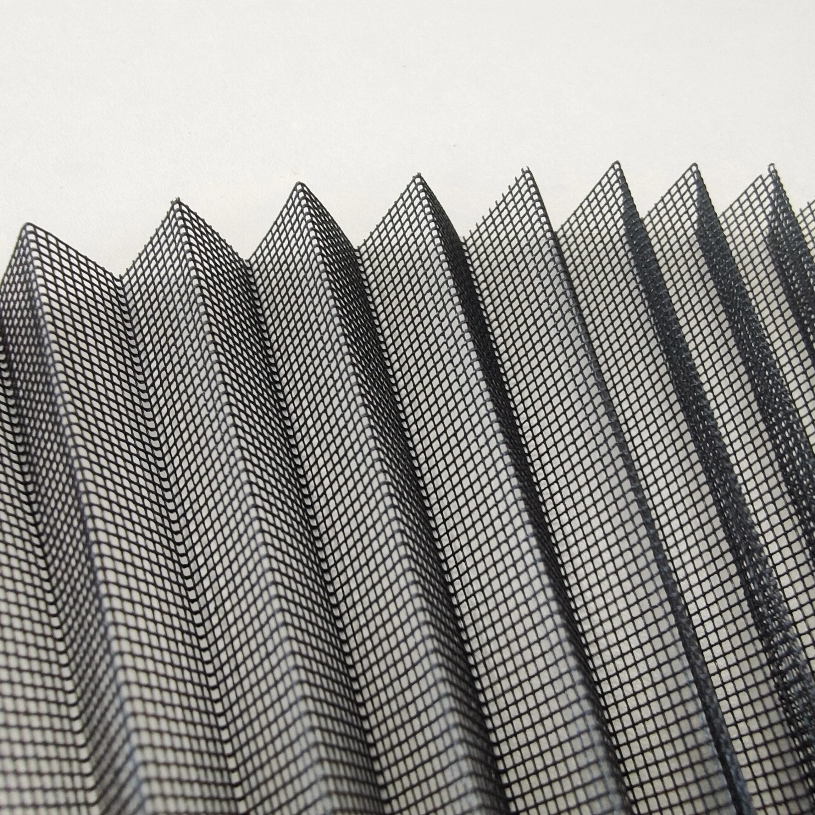 Waterproof folding mesh Plisse mosquito net Fold insect mesh for doors and Windows