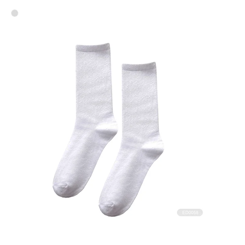 BX-E0144 plain white 100 polyester socks men in white cotton socks for men