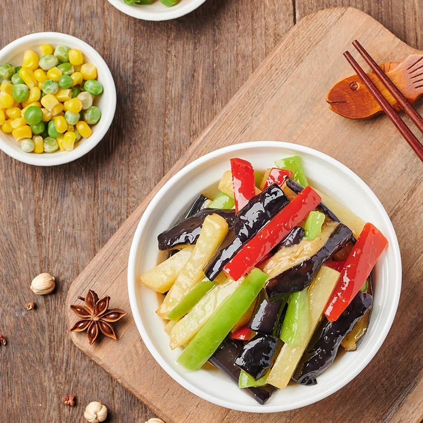 Wholesale Multiflavour Popular Chinese prepared dishes Three fresh vegetables gourmet food Convenient Instant  food