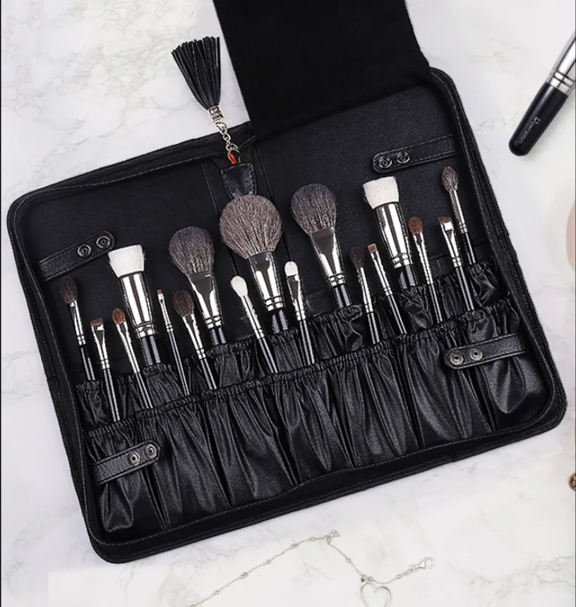 Fashion Women Waterproof Portable Stand Makeup Bag Organizer Waterproof Pu Holographic Cosmetic Makeup Artist Bag 1pc/poly Bag +