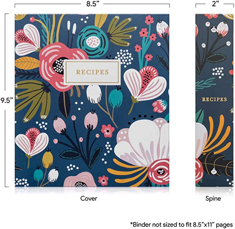 Recipe Divider Paper Ring Binder Recipes Wholesale Binder