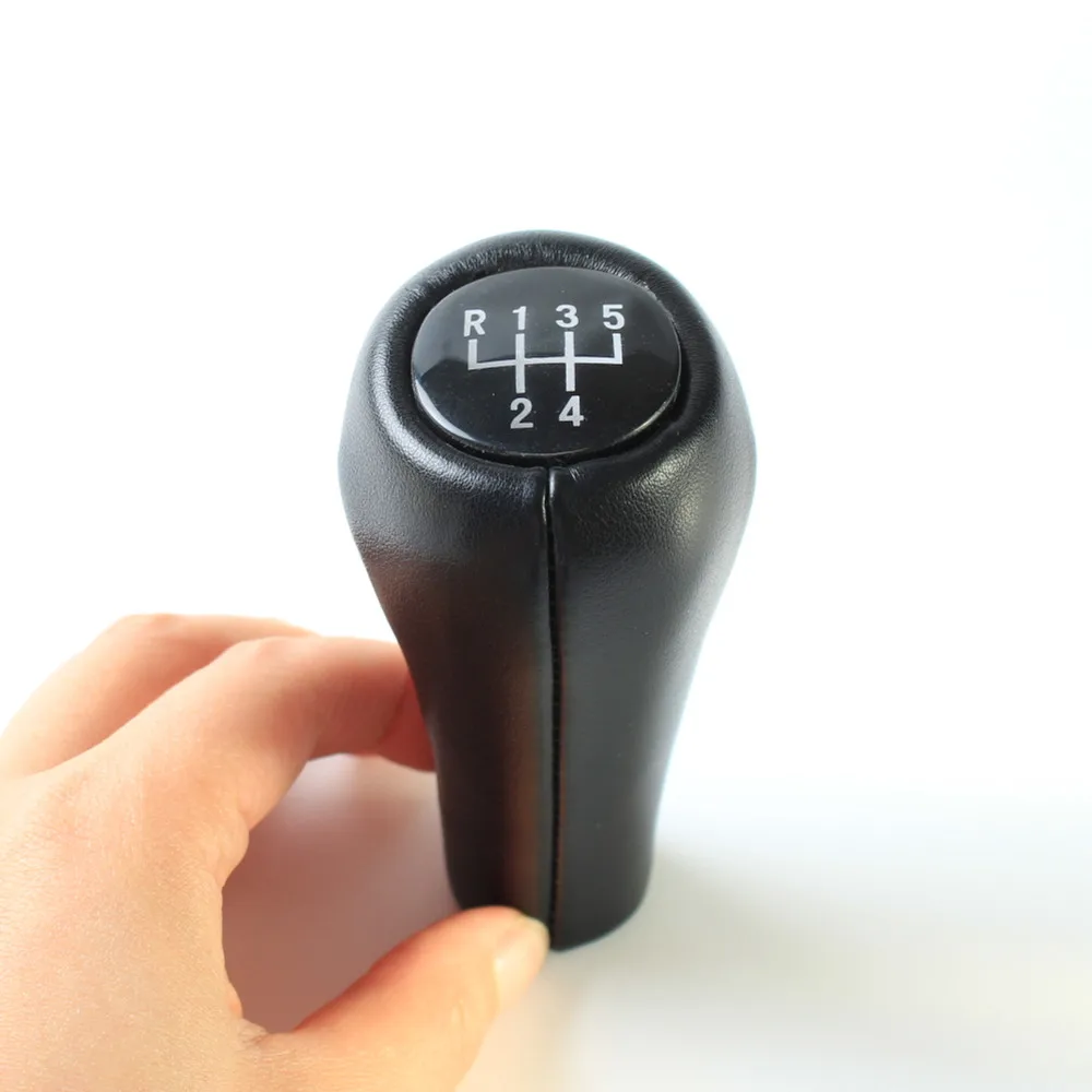 5 6 Speed for bmw E60 E90 E46 gear handle shifting head dark leather gear shifter knob cover