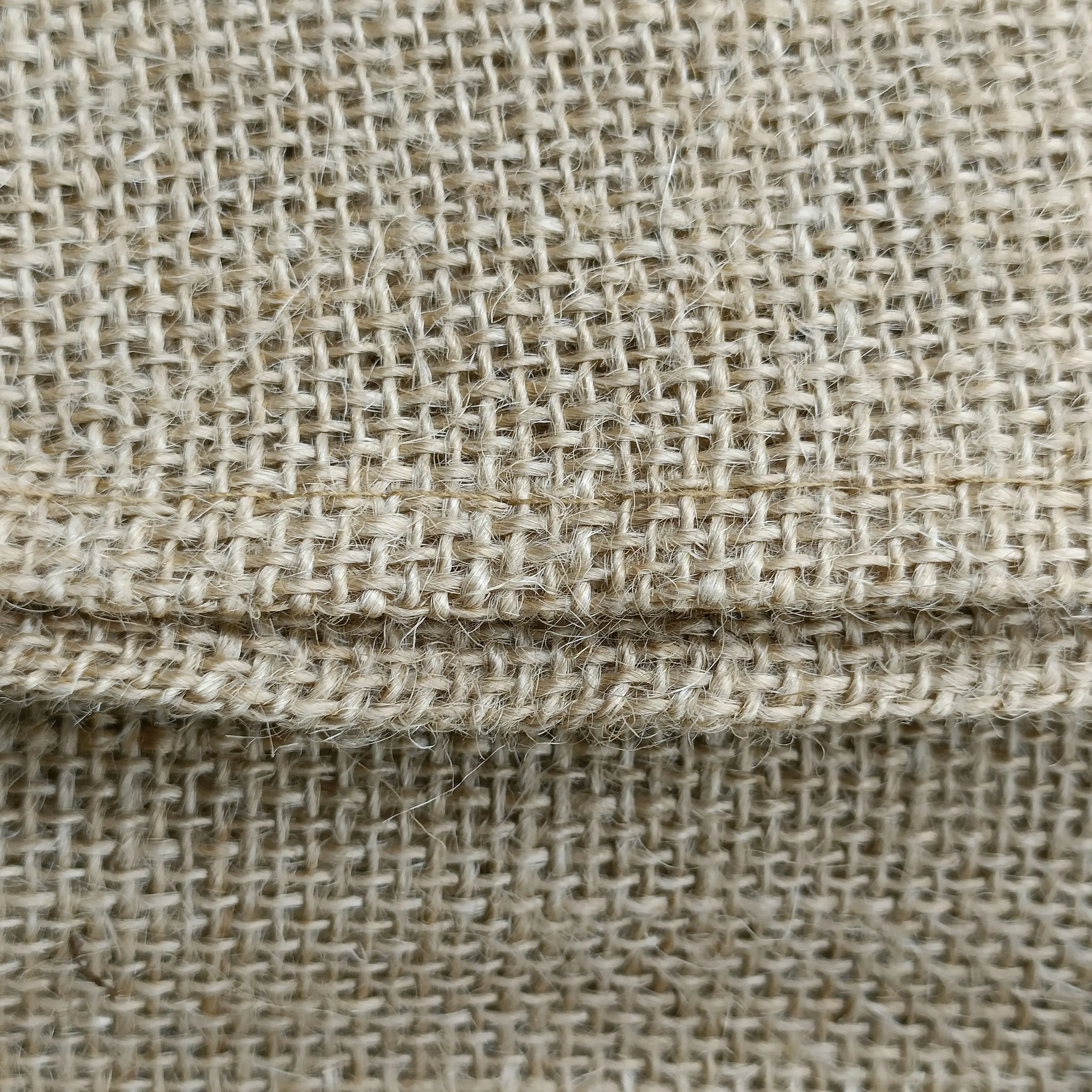 Jiahe Laminated Natural Ecofriendly Jute Fabric Laminated Jute Cloth Hessian Cloth Burlap