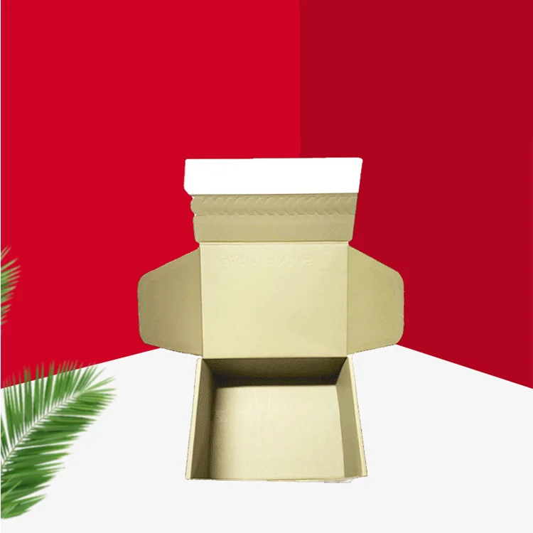 Competitive price tuck top corrugated mailing perforation underwear clothing boxes mexico with self adhesives and tear strip