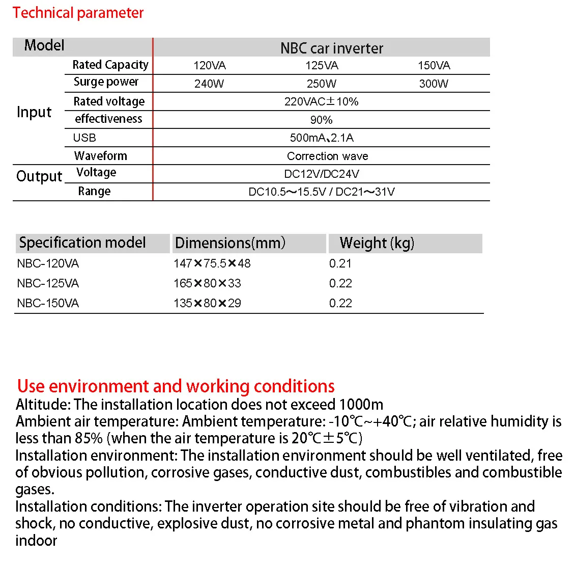 Delixi Electric New Design NBC Series Car Inverter