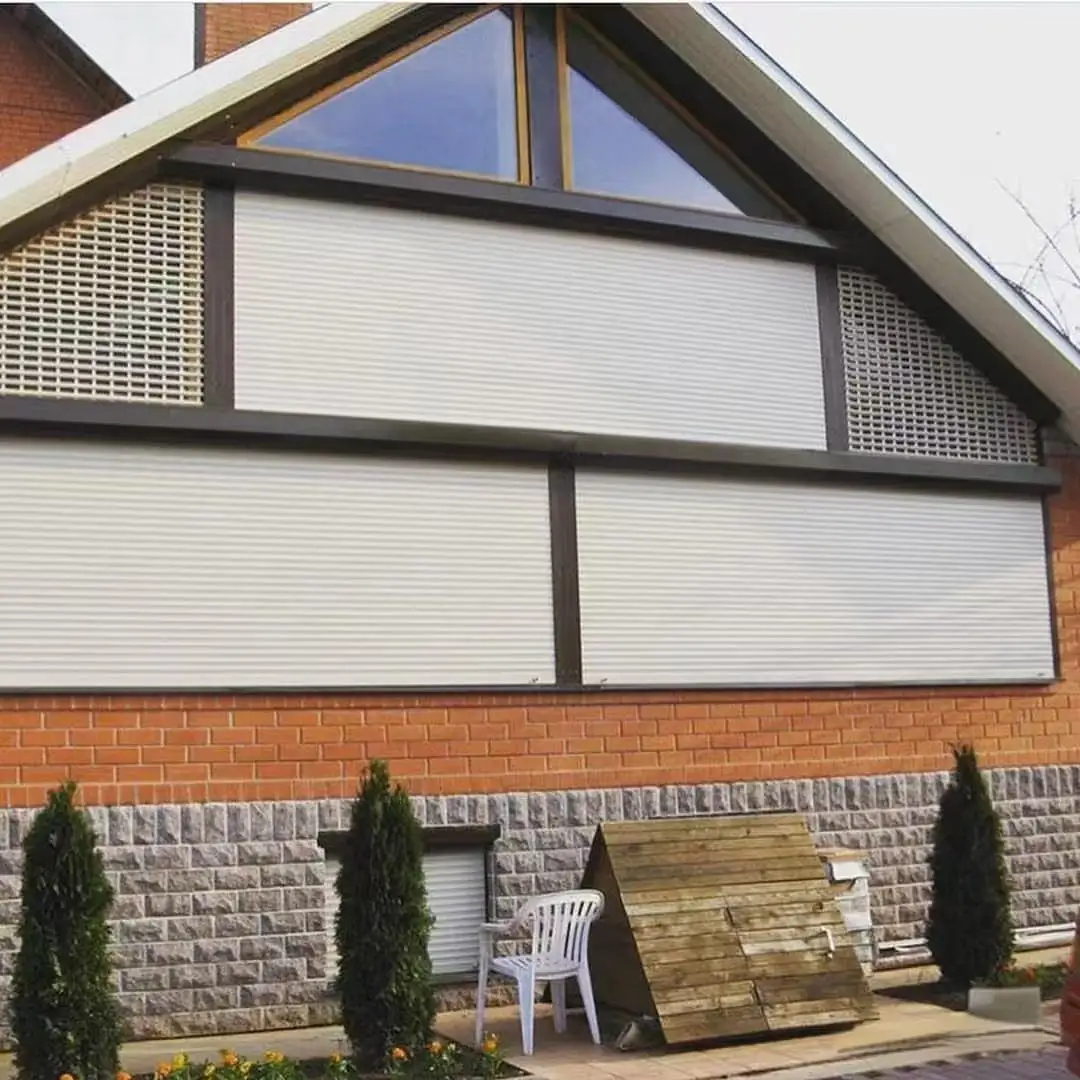 Hurricane Windproof Aluminum Rolling Door Roll-Up Door Security Shutter Automatic Roller Shutter for Windows and Doors