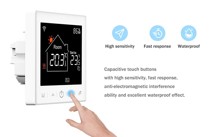 Floor Heating ThermostatLCD 3A Programmable Smart WiFi Water Heating Thermostat