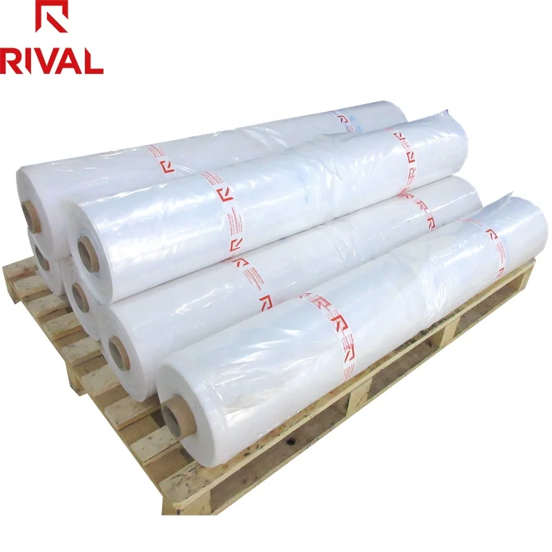 
Low Cost Single-Span UV Blocking 200mic High Tunnel Greenhouse Film Manufacturer 