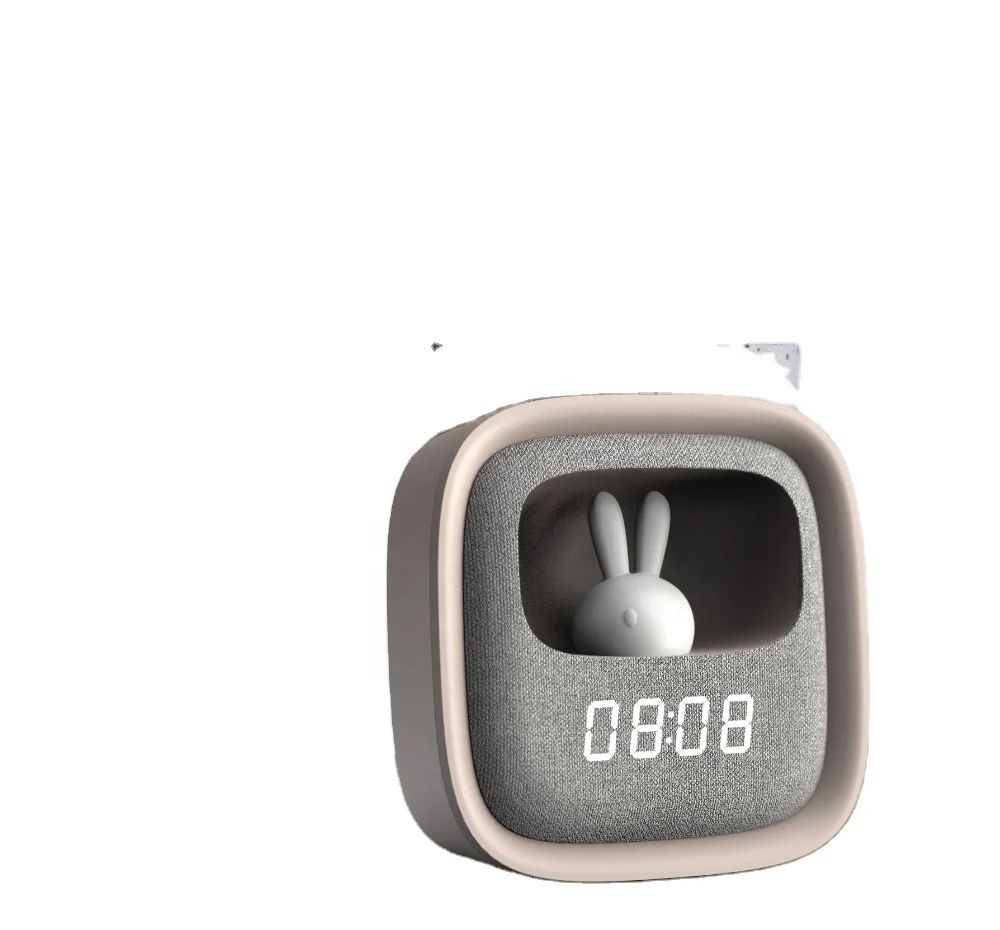Alarm Clock Lamp Digital Clock with Rabbit Night Light