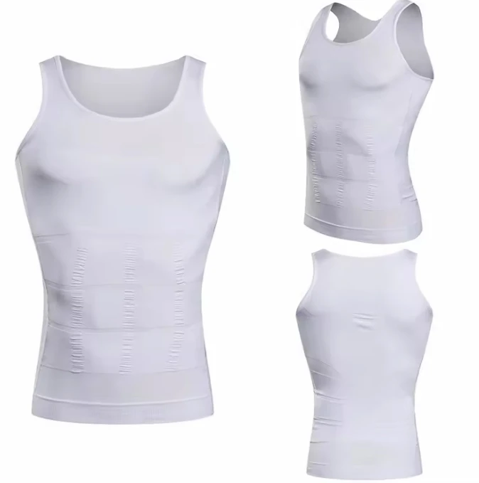 Men Compression Slim Shirts Body Shaper Slimming Vest Tight Tummy Underwear Tank Top Shapewear