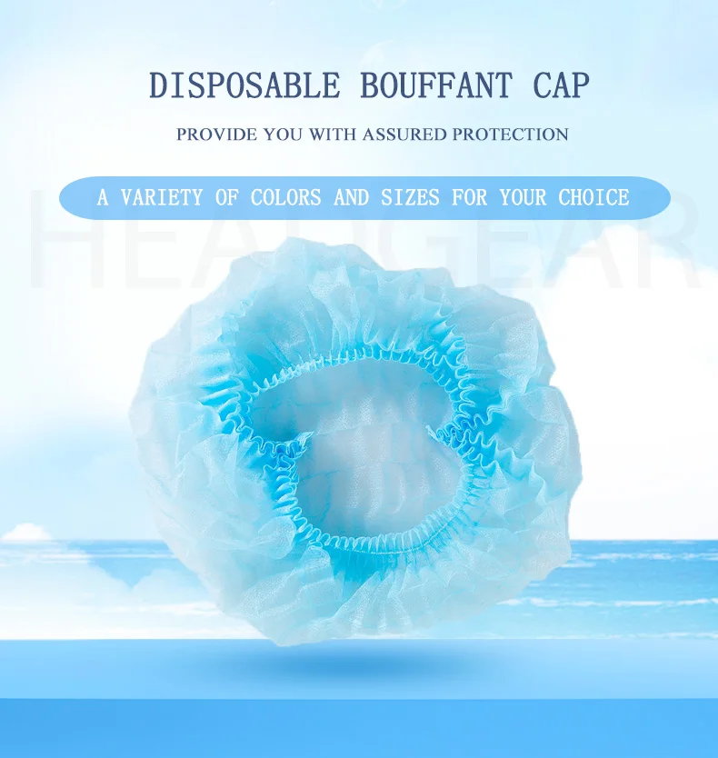 Nurse   Use Case of 1000 21inch Non-woven Disposable Round Cap Bouffant Surgical Cap
