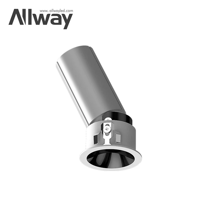 ALLWAY High Lumens Adjustable Aluminum Housing 3w 5w 10w SMD Round Recessed LED Downlight