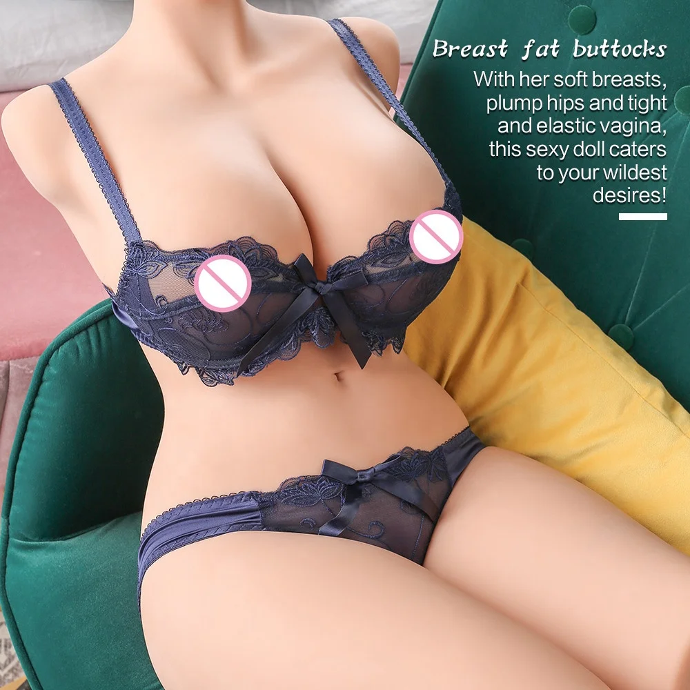 XISE Mona Half Body Sex Doll Artificial Pocket Pussy and Vagina Sex Toy for Adult Love Doll with Skeleton for Male Masturbator